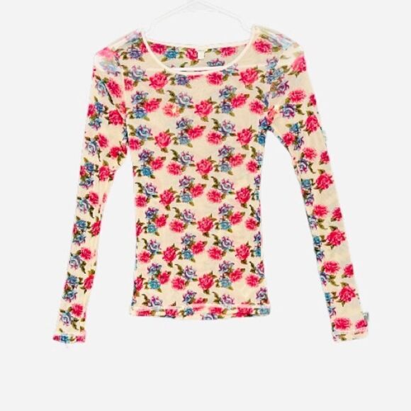 Floral Mesh Top S/P - Picture 1 of 7
